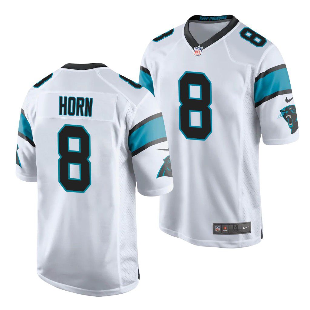 Men Carolina Panthers #8 Jaycee Horn Nike White Game Player NFL Jersey->carolina panthers->NFL Jersey